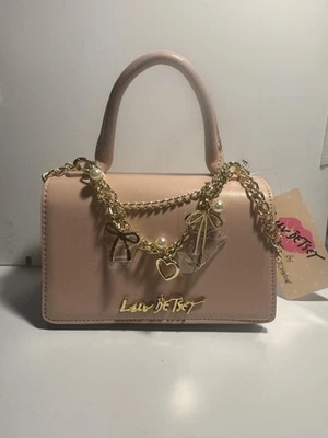 Betsey Johnson Luv Betsey Дамская сумка женщин мини сумочка золотая цепочка бант сердце сумка - Изображение 1 из 4