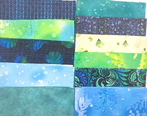 Patchworkstoff Atlantis Jelly Roll Layer Cake Fat Quarter Benartex Andover u.a. - Bild 1 von 19