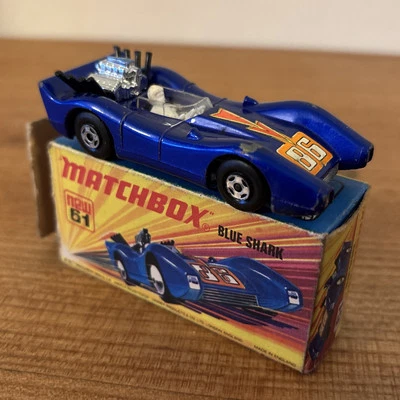 Matchbox Superfast / 61 Blue Shark Racer in Type I Box - image 1 of 4