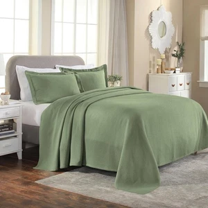 Oversized Premium Bedspread Set, Diamond Solitaire Jacquard Design, Soft, Bre... - Picture 1 of 9