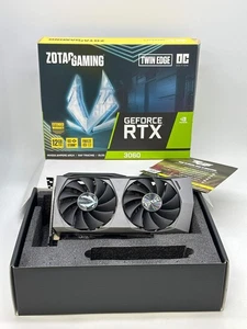 ZOTAC GAMING GeForce RTX 3060 Twin Edge 12GB GDDR6 Graphics Card w/ Box - Afbeelding 1 van 7