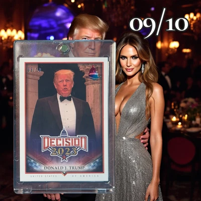 Decision 2023 Donald Trump #308 TUXEDO 09/10 KIRK DATE R.I.P. ULTRA RARE - Image 1 of 2