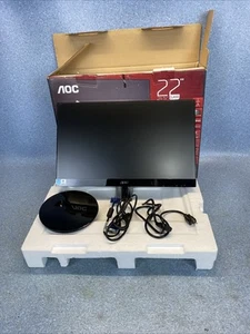 AOC I2269Vw 21.5 inch Computer Monitor LCD Monitor DVI VGA With Cables - Picture 1 of 11