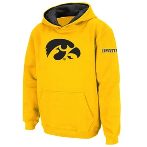 Youth Stadium Athletic Gold Iowa Hawkeyes Big Logo Pullover Hoodie - Picture 1 of 3