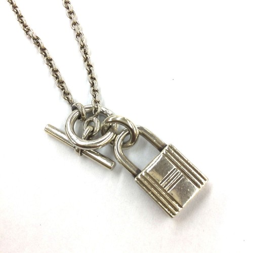 HERMÈS Collana N Usata Hermes Amuleto Canade Sv925 40Cm Argento Top W1.0 H1.8Cm Marca Ac