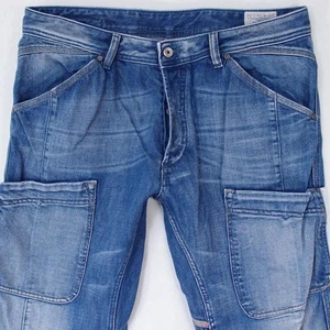 Hombres Diesel FLAGIX Regular Recto Azul Jeans W36 L34 - Imagen 1 de 8