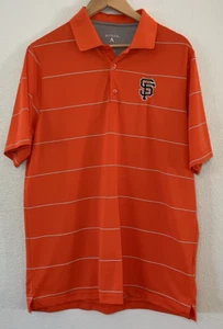 Antigua San Francisco Giants Polo Shirt Striped MLB Baseball Large - Picture 1 of 4
