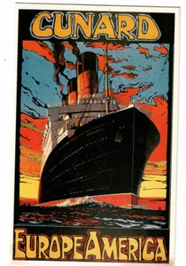 BERENGARIA era IMPERATOR - Línea Cunard - Postal de carteles de arte marino #5 - Imagen 1 de 2