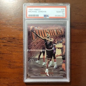 PSA 10 MICHAEL JORDAN 1997 Topps Finest Finishers #39 Bulls GOAT HOF GEM MINT - Picture 1 of 1