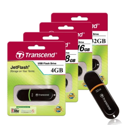 Transcend JetFlash 300 High Speed UDisk 2GB USB 2.0 Drive Flash Memory Pen Stick - Image 1 of 3