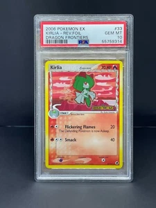 Pokemon Ex Dragon Frontiers Kirlia Reverse Holo PSA 10 GEM MT #33 - Graded Card - Picture 1 of 2