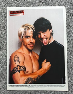 Anthony Kiedis & Dave Grohl - Red Hot Chili Peppers doppelseitiges Kerrang Poster - Bild 1 von 2