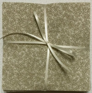 LOT OF 80 5" BEIGE TAN VINE TONE ON TONE FABRIC CHARMS SQUARES QUILT BUNDLE - Picture 1 of 2