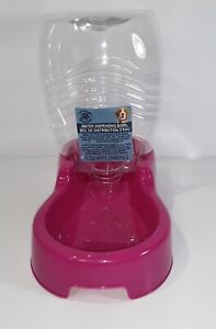 Pink 1 Quart  Automatic Water Dispenser Dog Cat  Bowl Dish Pets