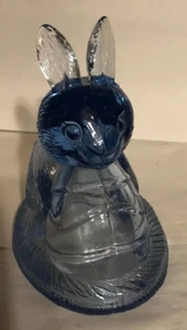 Vintage hellblauer Kaninchendeckel für Süßigkeiten oder Schmuckschale - Bild 1 von 4
