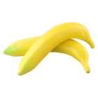 Eco Friendly Artificial Bananas Lifelike Plastic Fruit For Photo Props