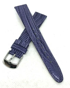BRACELET de MONTRE CUIR WATCH STRAP ANNE KLEIN NEW YORK 18 mm Leather NOS VIOLET