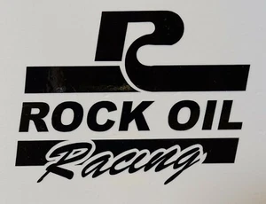 Rock Oil Racing 4" x 3"  lambretta vespa Camper Van car  Decal bike - Picture 1 of 1