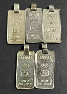 5 x SRM Stanley Robert Mitchell & Co Cragside Vintage Silver Zodiac Pendant 25g - Foto 1 di 3