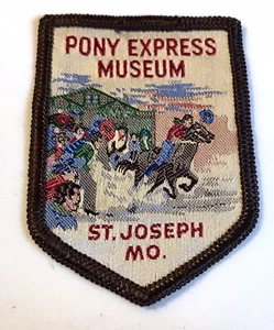 Parche vintage de viaje de recuerdo de San José MISSOURI MUSEO PONY EXPRESS - Imagen 1 de 3