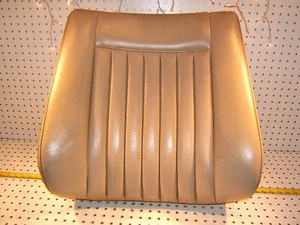 Mercedes 1981-88 W126 Front seat LEATHER Parchment Back GENUINE MBZ 1 Cover,Ty#1 - Picture 1 of 19