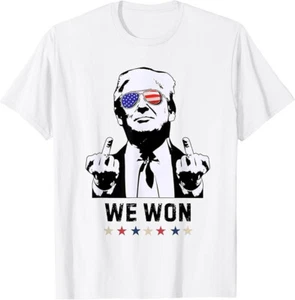 Trump We Won Funny middle finger President 2024 Election - Picture 1 of 1