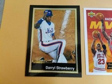 Darryl Strawberry New York Mets BallStreet 1991 #1 OVERSIZE RARE Oddball
