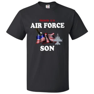 Short Sleeve T-Shirt  Armed Forces Family "Proud U.S. Air Force Son" (FSON) - Picture 1 of 4