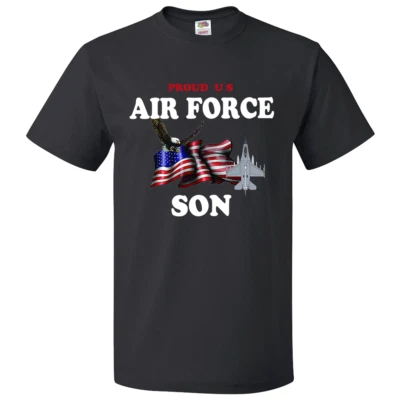 Camiseta Manga Corta Familia Fuerzas Armadas "Proud U.S. Air Force Son" (FSON) Foto 1 de 4