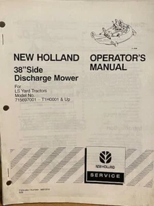 Cortacésped de descarga lateral New Holland 38" 715697001 - T1H0001 y superior manual del operador - Imagen 1 de 1