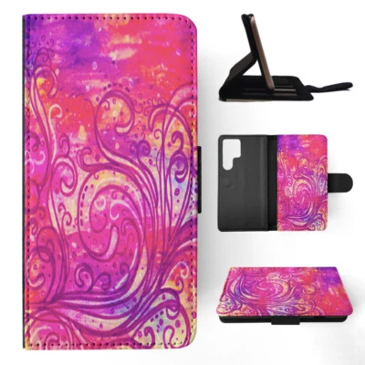 FUNDA ABATIBLE PARA SAMSUNG GALAXY|PATRÓN ACUARELA ARCO IRIS #6 Foto 1 de 4