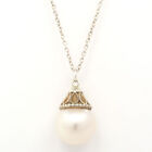 TIFFANY & Co. Halskette Silber/Weiße Perle, 925 Silber Einpunkt Halskette Eleganz