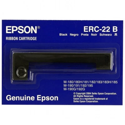 NASTRO ORIGINALE EPSON C43S015358 S015358 15358 ERC22B ERC-22 Bk Nero