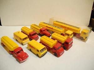 WIKING LOT OF 9 VINTAGE 1:87 SHELL TANKER TRUCKS & SERVICE VEHICLES MINT - Picture 1 of 20