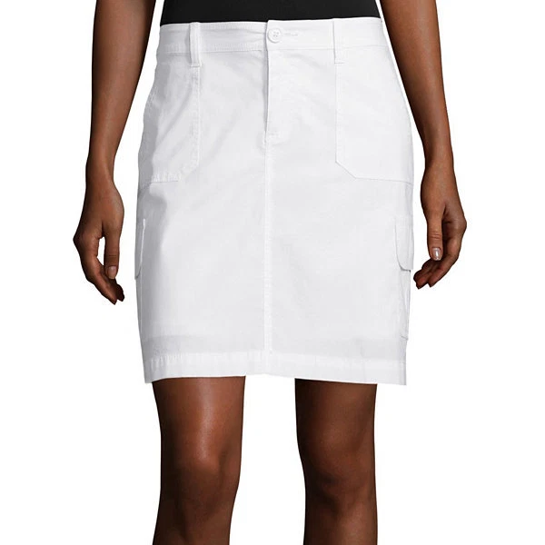 Skort de sarga de carga blanco liso St. John's Bay tallas 4, 16 nuevo Foto 1 de 1