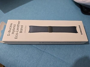 Bracelet en cuir écologique hybride Samsung D-Buckle authentique Galaxy Watch6/Watch6 Classic - Photo 1 sur 6