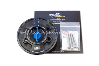 TWM Keyless Quick Release Action Blue Fuel Cap for BMW M1000R - TBMWPR.02.B - Image 1 of 2