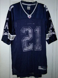 Vintage Reebok NFL Dallas Cowboys Sz Large Blue Football Jersey Star  J.Jones 21 - Picture 1 of 14