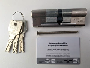 EVVA 3KS Doppelzylinder 46/56 inkl. 3 Schlüssel - mit Sicherungskarte - Bild 1 von 3