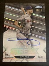 Chris SALE 2017 Topps Stadium Club Scoreless Streak Black AUTO #SSA-CS 3/10 NM