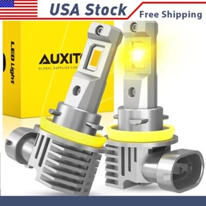 H11 H9 H8 LED Headlight 3000K Low Beam Fog Bulb Conversion Kit CANBUS Amber 2/4x - Picture 1 of 20