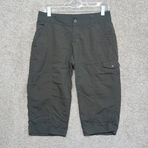Pantalones cortos Columbia para mujer 18 gris tiro alto bolsillo cargo capri senderismo al aire libre - Imagen 1 de 10