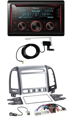 Pioneer 2DIN MP3 DAB USB CD Bluetooth Autoradio für Hyundai Santa Fe AUX USB 4 S - Bild 1 von 4