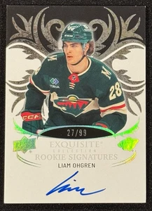 2024-25 UD ICE EXQUISITE ROOKIE SIGNATURES LIAM OHGREN AUTO RC #ERS-LO 27/99 - Bild 1 von 2