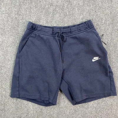 Pantalones Cortos Nike Para Hombre Grandes Azul Tecnología Polar Atléticos Informales Cordón Foto 1 de 4