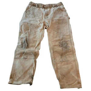 Carhartt Double Knee Tan Loose Original Jeans Gr. 36 Taille 30 Länge - Bild 1 von 9