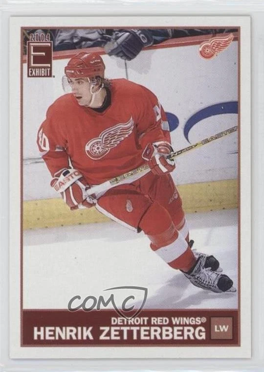 2003-04 Pacific Exhibit Yellow Back Henrik Zetterberg #56 - Image 1 of 2