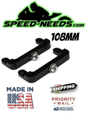 ZX10R ZX14R ZX14 ZX6R 108mm FRONT BRAKE CALIPER LOWERING STRAP MOUNTING BRACKETS - Imagen 1 de 4