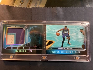Folleto Silhouette State Line 2024 usado en juegos Brandon Miller #6/49 Charlotte - Imagen 1 de 9
