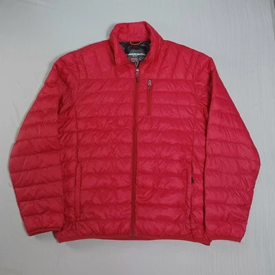 Hawke & Co Sport Performance Down Puffer Jacket Mens Large Red Lightweight - Image 1 of 4